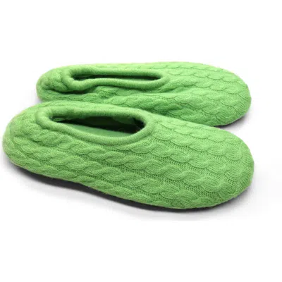 Portolano Mini Cable Knit Slippers In Multi