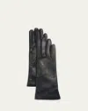 Portolano Napa Leather Gloves In Blue