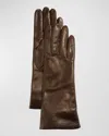 Portolano Four-button Leather Gloves In Cork