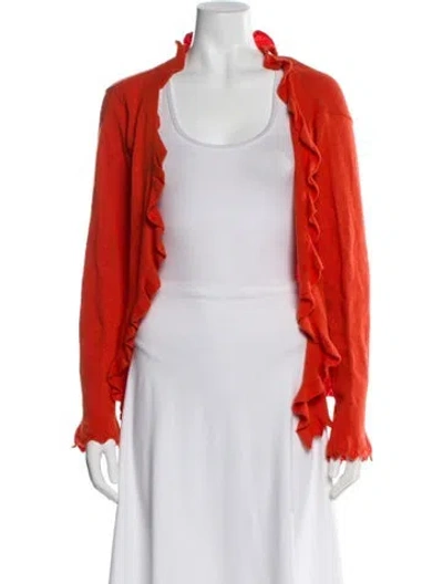 Pre-owned Portolano Open Front Sweater In Multi