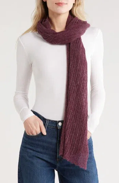 Portolano Open Knit Wrap Scarf In Blue