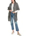 Portolano Light Weight Wrap In Plain Jersey In Grey