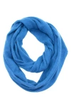 Portolano Plain Loop Scarf In Blue