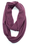 Portolano Plain Loop Scarf In Purple