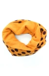 Portolano Polka Dot Neckwarmer In Yellow