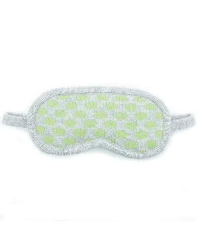 Portolano Polka Dots Eye Mask In Citrine