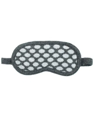 Portolano Polka Dots Eye Mask In Dark Grey