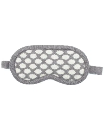 Portolano Polka Dots Eye Mask In Oatmeal
