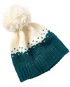 Portolano Pom Wool-blend Beanie In White