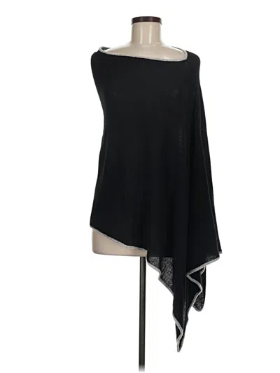 Pre-owned Portolano Poncho In Black