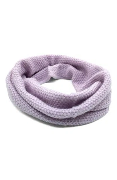Portolano Popcorn Stitch Infinity Scarf In Purple