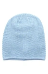 Portolano Popcorn Stitch Slouchy Beanie In Blue