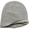 Portolano Reversible Cashmere Beanie In Light Heather/yogi Ivory