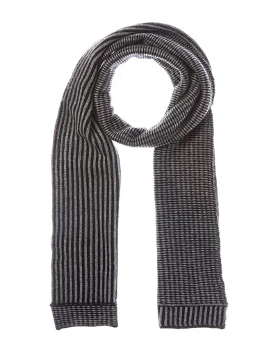 Portolano Reversible Wool-blend Scarf In Multi