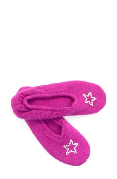 Portolano Rhinestone Star Slipper In Purple