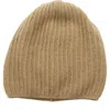 Portolano Rib Knit Cashmere Beanie In Brown