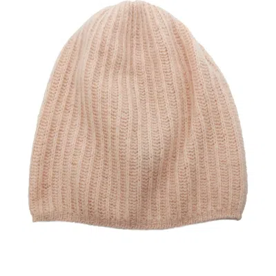 Portolano Rib Knit Cashmere Beanie In Neutral