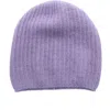 Portolano Rib Knit Cashmere Beanie In Orchid Mist