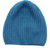 Portolano Rib Knit Cashmere Beanie In Blue