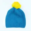 Portolano Ribbed Beanie With Fur Pom In Blue