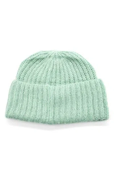 Portolano Ribbed Cuffed Beanie In Green