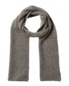 Portolano Ribbed Wool & Cashmere-blend Scarf In White