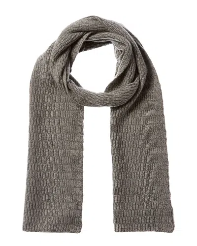 Portolano Ribbed Wool & Cashmere-blend Scarf In White