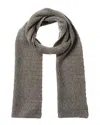 Portolano Ribbed Wool & Cashmere-blend Scarf In White