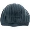 Portolano Rickrack Stitch Wool Blend Beanie In Gray