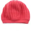 Portolano Rickrack Stitch Wool Blend Beanie In Pink