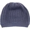 Portolano Rickrack Stitch Wool Blend Beanie In Purple