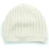 Portolano Rickrack Stitch Wool Blend Beanie In White