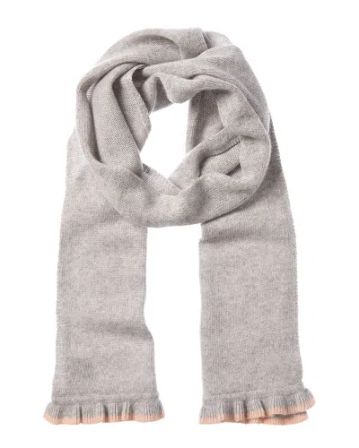 Portolano Ruffled Cashmere Scarf In Brown