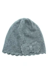 Portolano Scalloped Edge Beanie In Blue