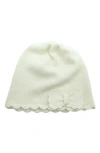 Portolano Scalloped Edge Beanie In Gray