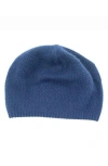 Portolano Slouchy Cashmere Beanie In Blue