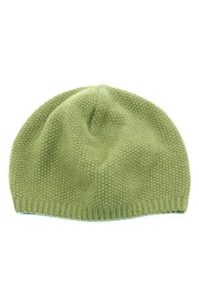 Portolano Slouchy Cashmere Beanie In Green