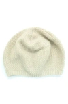 Portolano Slouchy Cashmere Beanie In White