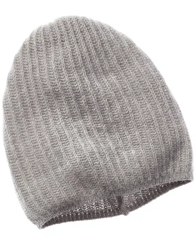 Portolano Slouchy Cashmere Hat In Gray
