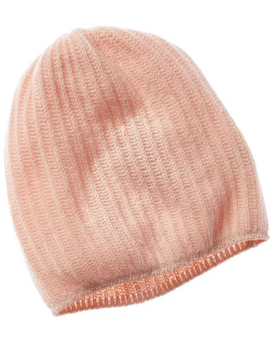 Portolano Slouchy Cashmere Hat In Pink