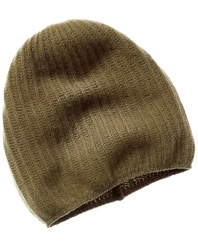 Portolano Slouchy Cashmere Hat In Green