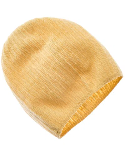 Portolano Slouchy Cashmere Hat In Yellow
