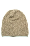 Portolano Slouchy Fancy Beanie In Brown