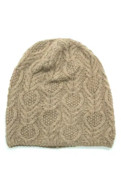 Portolano Slouchy Fancy Beanie In Brown