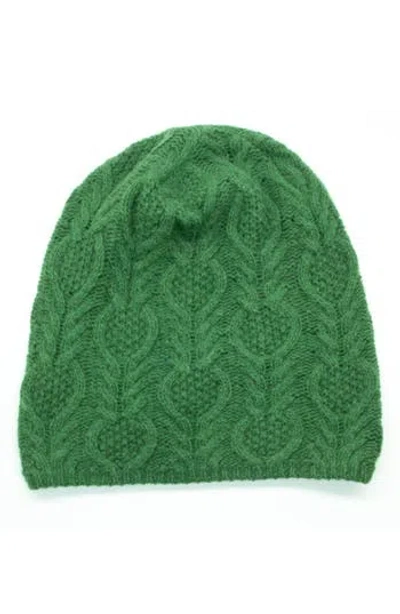 Portolano Slouchy Fancy Beanie In Green