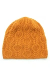 Portolano Slouchy Fancy Beanie In Orange