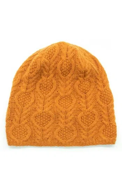 Portolano Slouchy Fancy Beanie In Orange