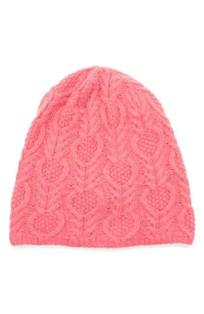 Portolano Slouchy Fancy Beanie In Pink