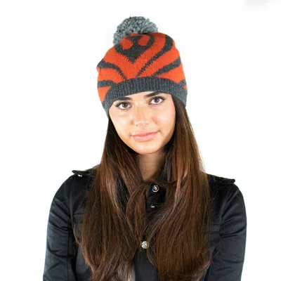 Portolano Slouchy Fancy Hat With Pom In Beige