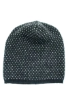Portolano Slouchy Patterned Cashmere Beanie